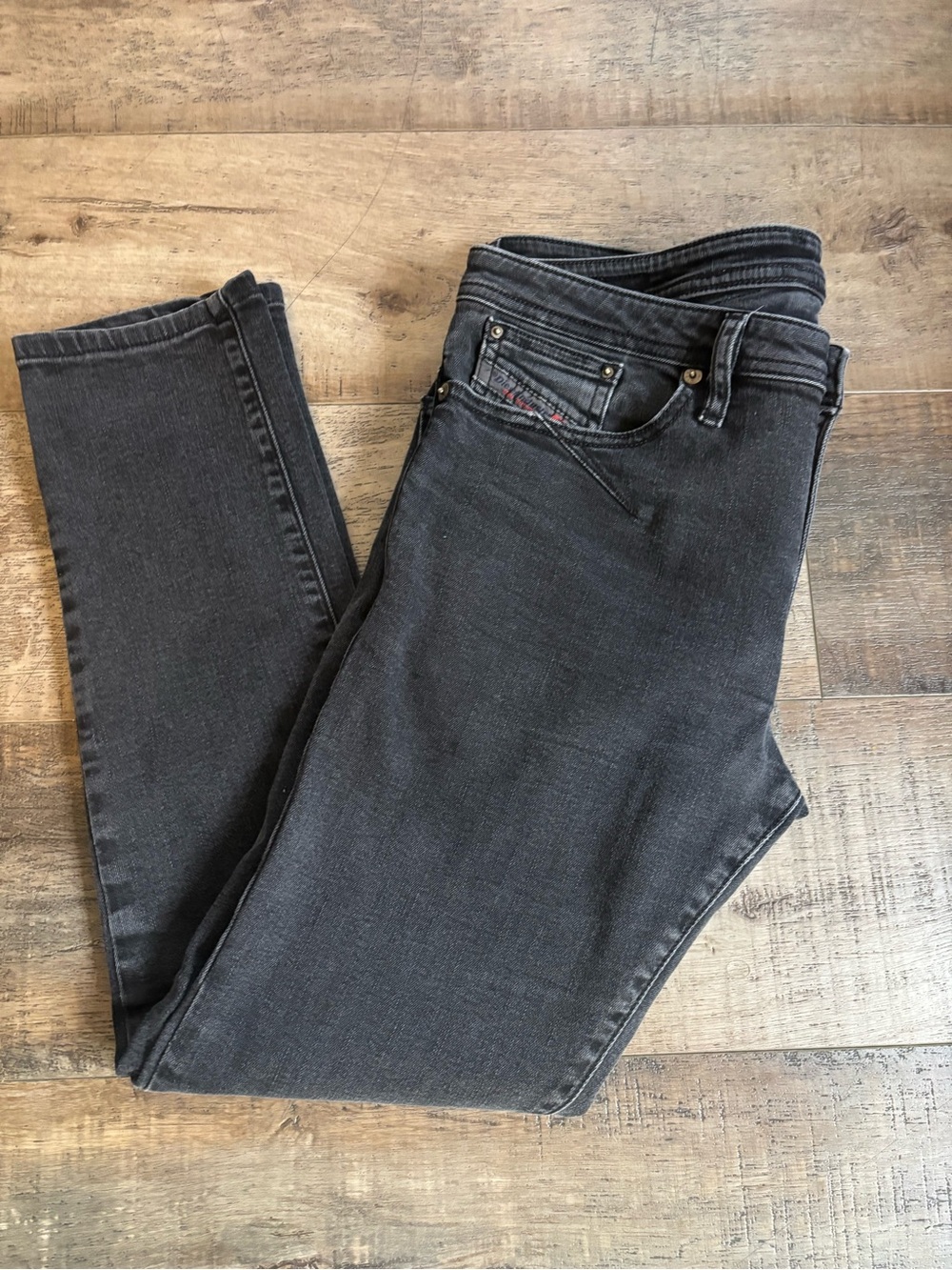 Diesel Slim Skinny Jeans in Washed Black size W31 L30 men